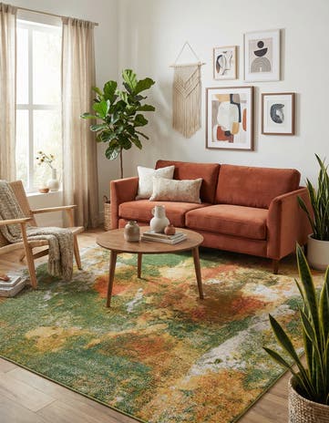 7' 10 x 7' 10 Washable Haerfest Square Rug