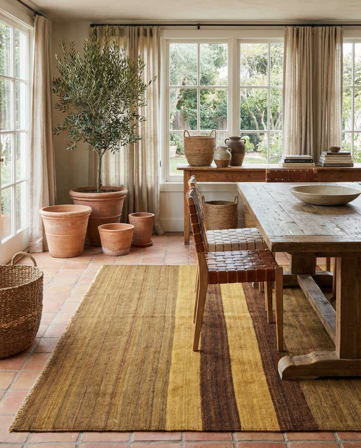5' x 6' 11 Hand Woven Kilim Afghan Wool Rug