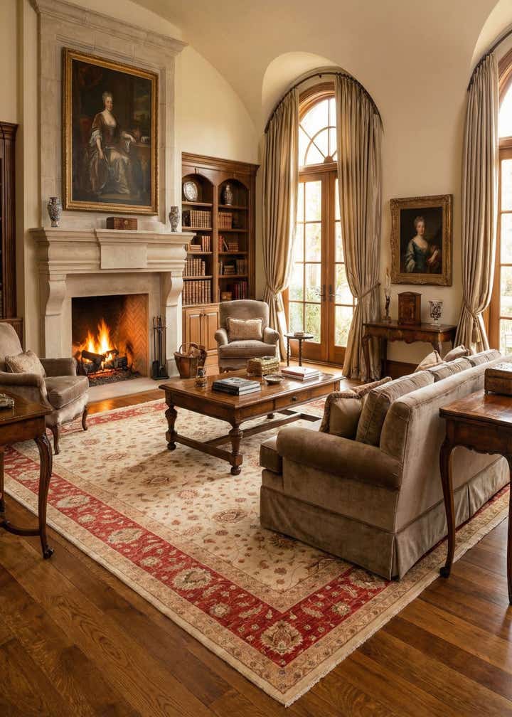 13' 2 x 17' 8 Hand Knotted Peshawar Ziegler Rug