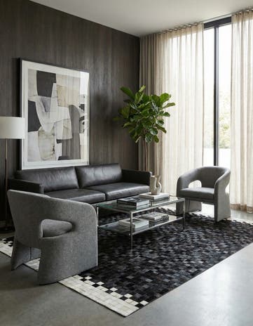 5' 1 x 8' 1 Cowhide Stocks Rug