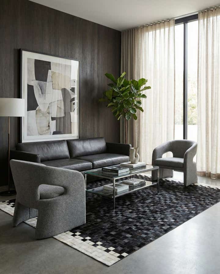 5' 1 x 8' 1 Cowhide Stocks Rug