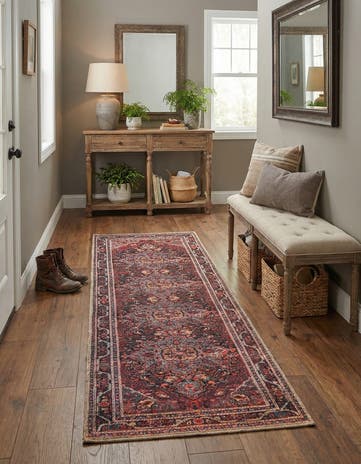 2' x 6' Washable Timeless Runner Rug