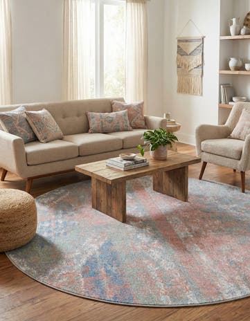 5' 3 x 5' 3 Kamala Washable Round Rug