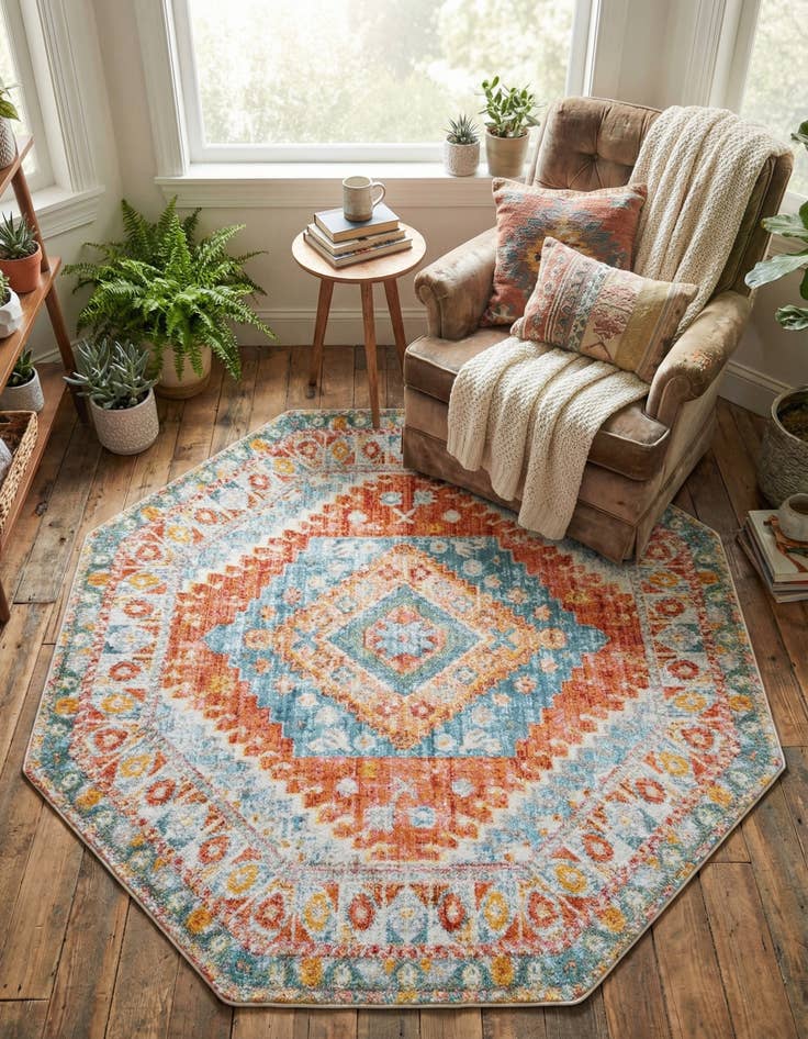 Detail image of 6' x 6' Paragon Octagon Rug