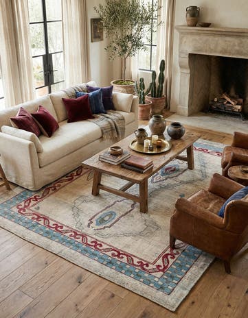 9' 4 x 12' Hand Knotted Moroccan Wool Rug