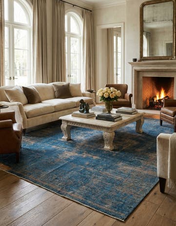 8' x 10' 10 Hand Knotted Ultra Vintage Persian Wool Rug