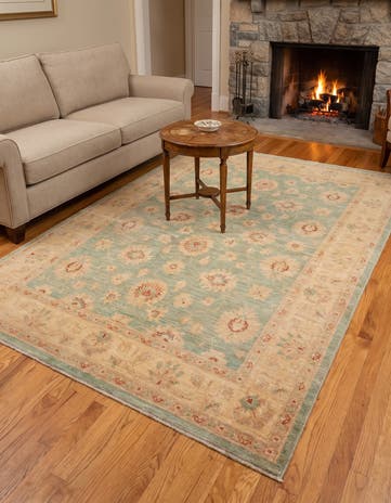 4' 10 x 7' 5 Hand Knotted Ziegler Rug