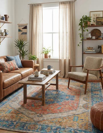 7' 10 x 10' Hand Woven Chenille Jute Rug