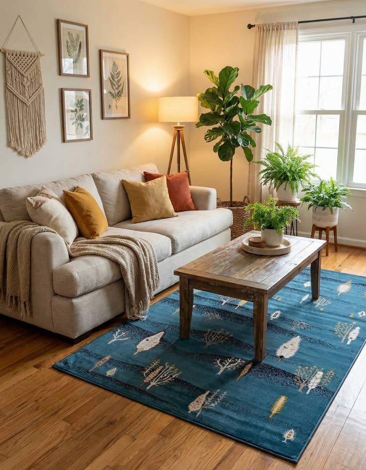 Detail image of  6' 1 x 9' Laguna Rug