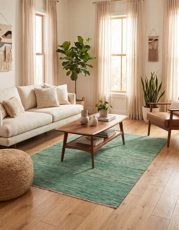 4' x 6' Hand Woven Kilim Modern Wool Rug