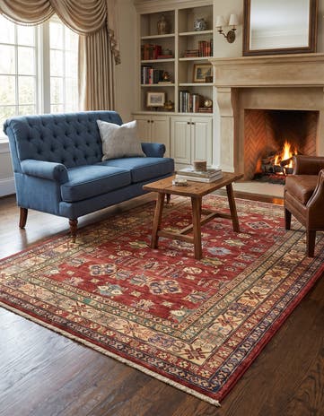 5' 7 x 7' 9 Hand Knotted Kazak Oriental Rug
