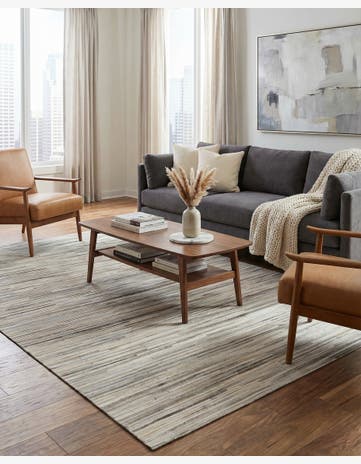 5' 1 x 8' 2 Cowhide - Patchwork Rug