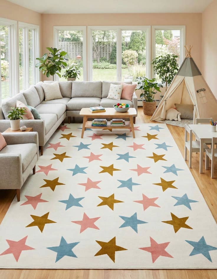 Detail image of 7' 10 x 10' Whimsy Kids Rug
