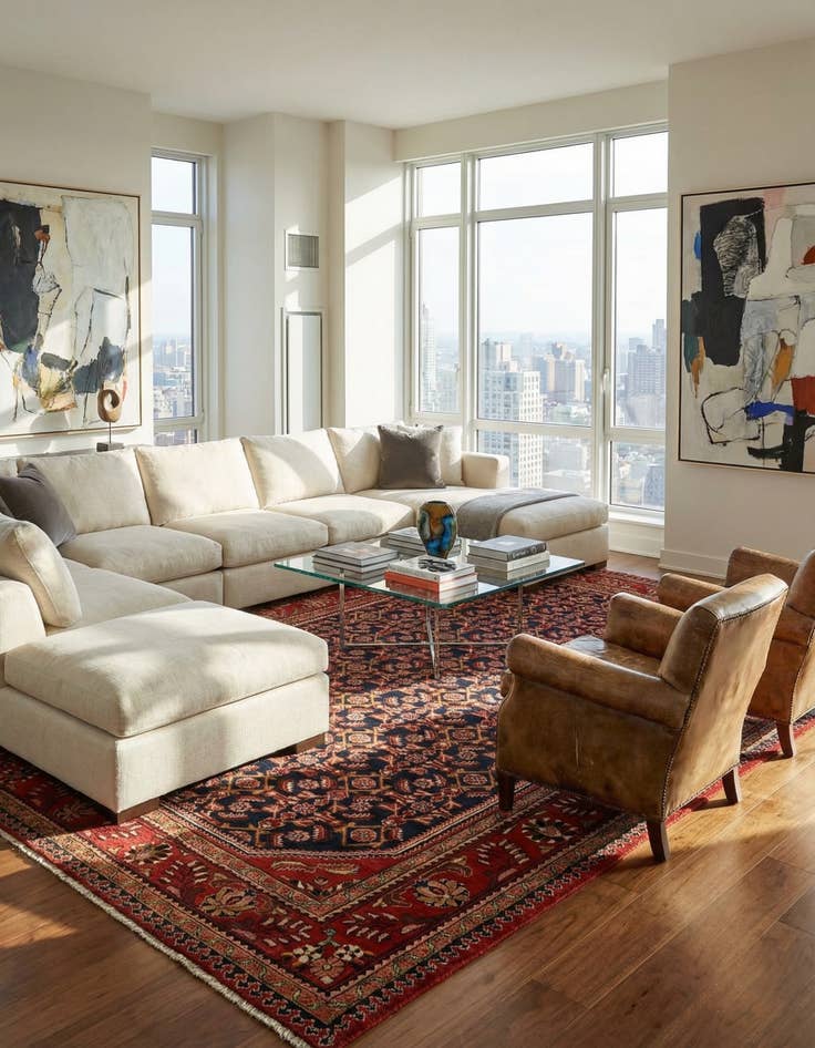 Detail image of 9' 2 x 12' 7  Hand Knotted Liliyan Persian Wool Rug