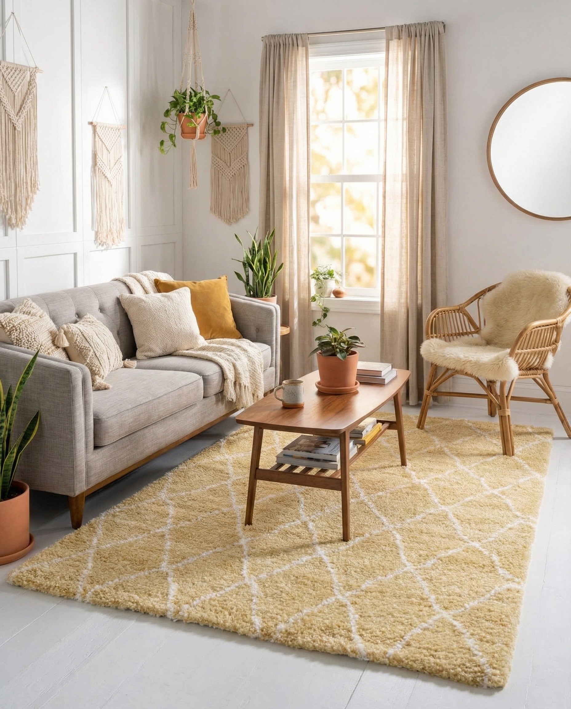  5' x 8' Moroccan Shag Rug