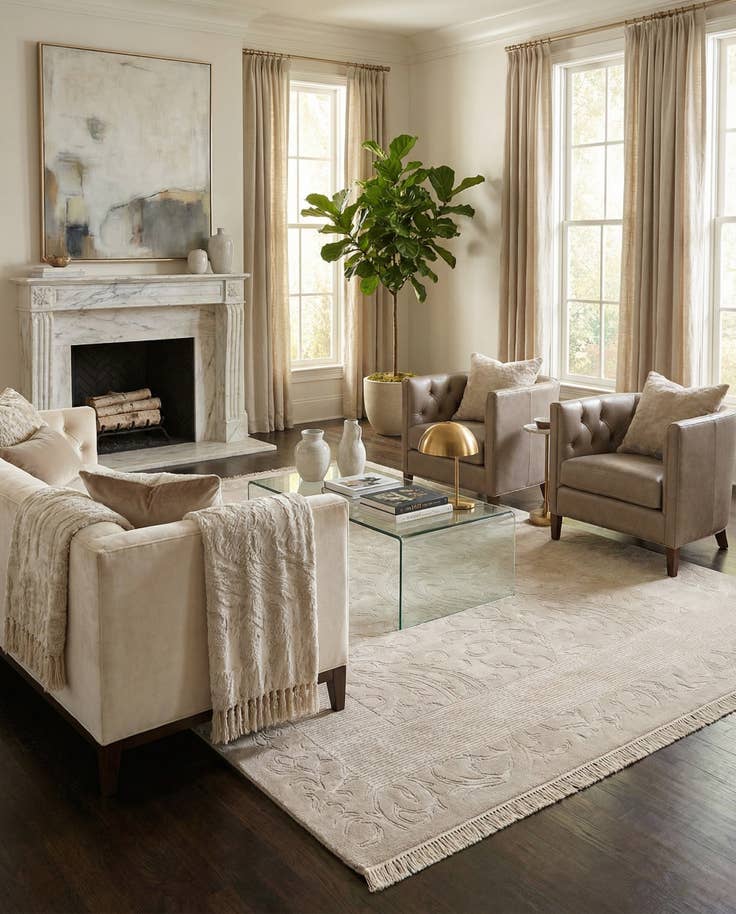 Detail image of 6' 11 x 9' 6 Hand Knotted Darya Rug