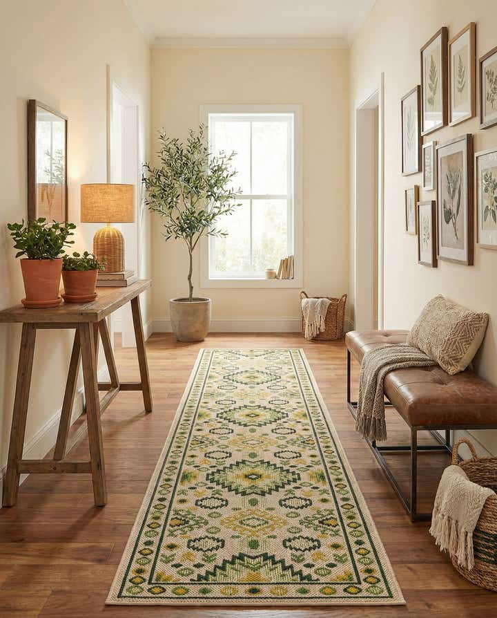 2' 7 x 12' Easy-Clean Baja Indoor / Outdoor Runner Rug