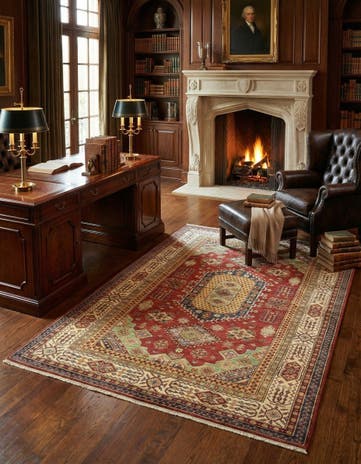 5' 6 x 7' 6 Hand Knotted Kazak Oriental Rug