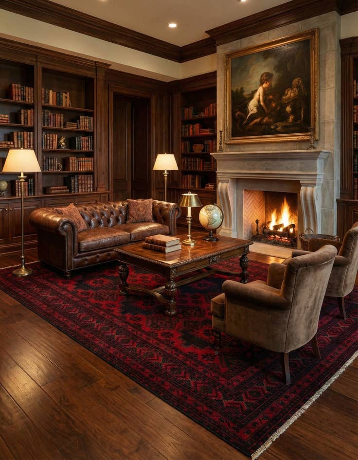 Detail image of 6' 8 x 9' 6 Hand Knotted Khal Mohammadi Wool Rug