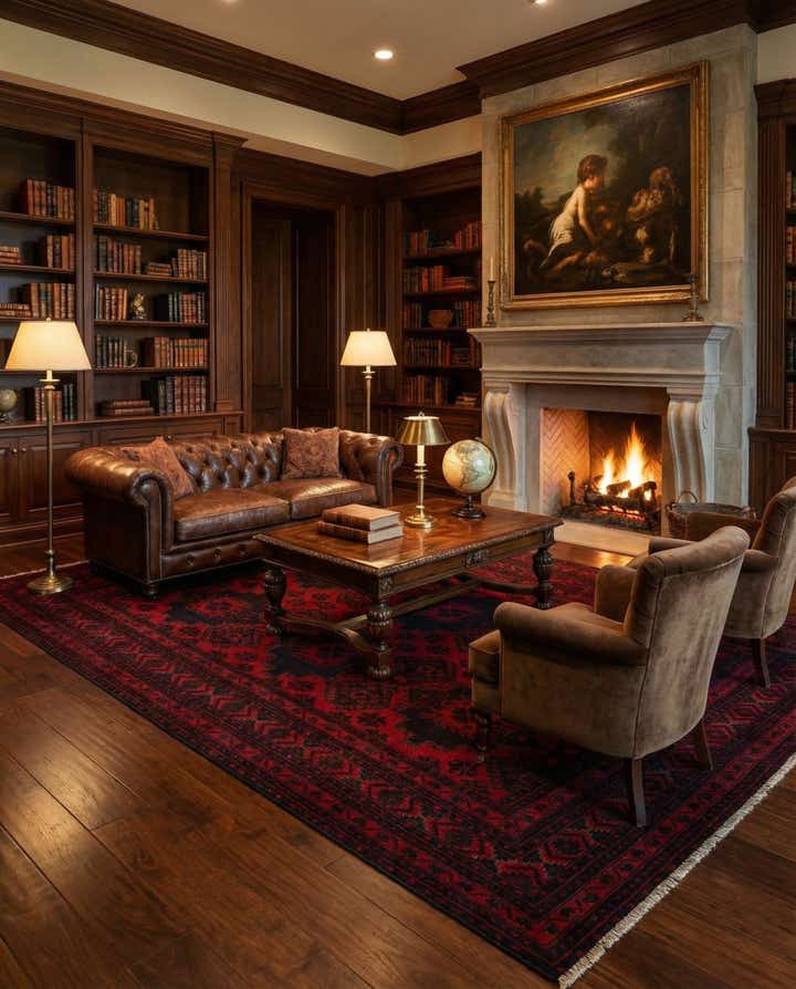 6' 8 x 9' 6 Hand Knotted Khal Mohammadi Wool Rug