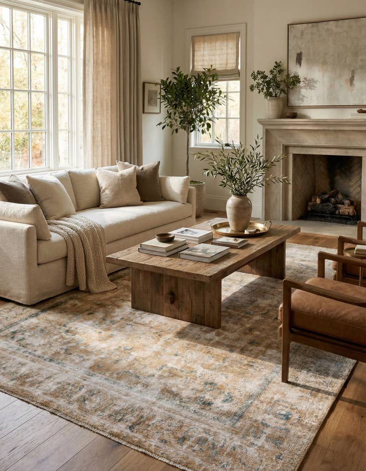 Detail image of 7' 5 x 10' 6  Hand Knotted Ultra Vintage Persian Wool Rug