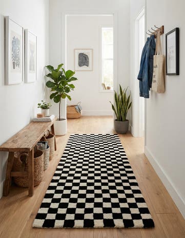 2' x 6' 1 Hand Tufted Wool Runner Rug