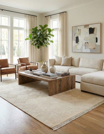 6' 9 x 10' 1 Hand Knotted Darya Wool Rug