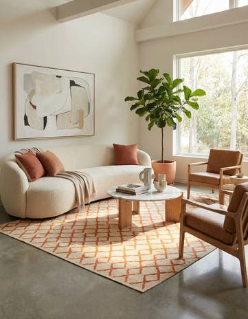 6' 10 x 9' 8 Hand Woven Kilim Modern Wool Rug
