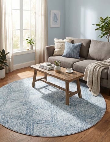 5' 3 x 5' 3 Kamala Washable Round Rug