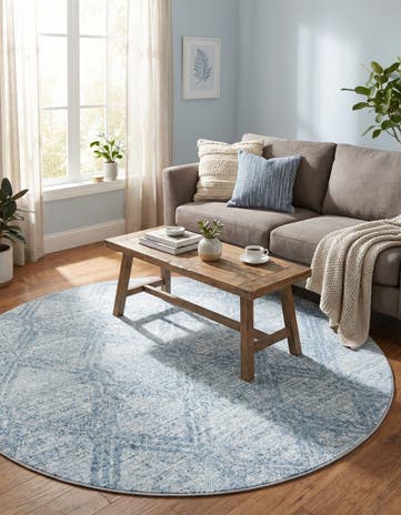 5' 3 x 5' 3 Kamala Washable Round Rug
