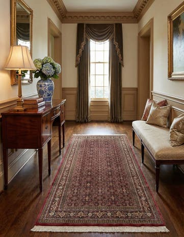 6' 1 x 10' 9 Hand Knotted Bidjar Wool Runner Rug