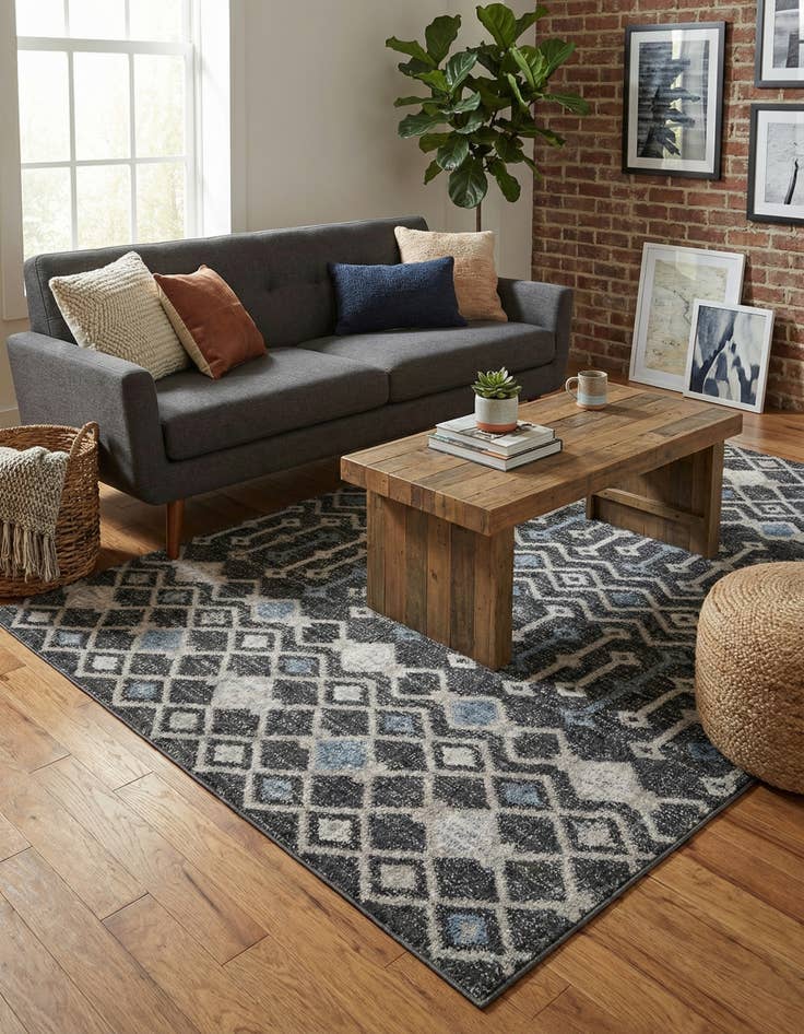 Detail image of  4' x 6' Eco Trellis Rug