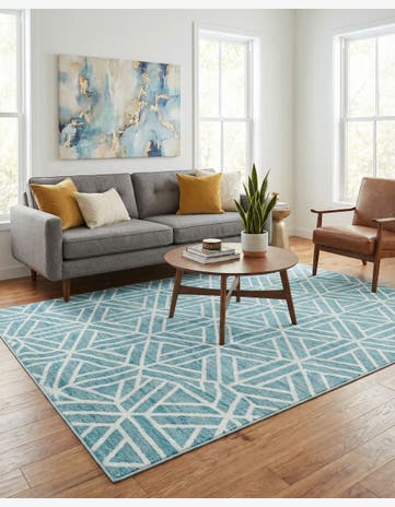 6' x 9' Lattice Trellis Rug