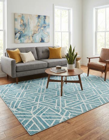6' x 9' Lattice Trellis Rug