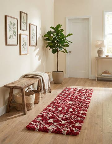 2' x 5' Moroccan Trellis Shag Runner Rug