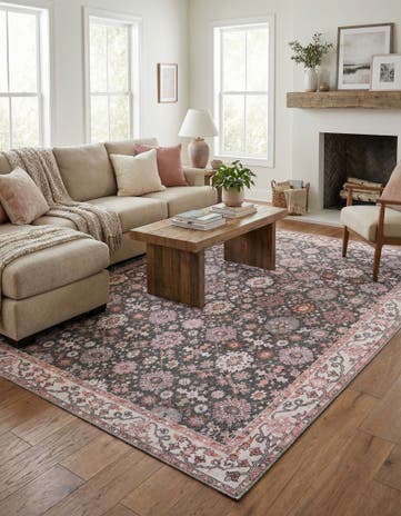 9' 5 x 13' 1 Washable Timeless Rug