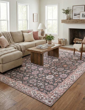 9' 5 x 13' 1 Washable Timeless Rug