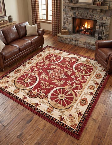 7' 10 x 7' 10 Pioneer Square Rug