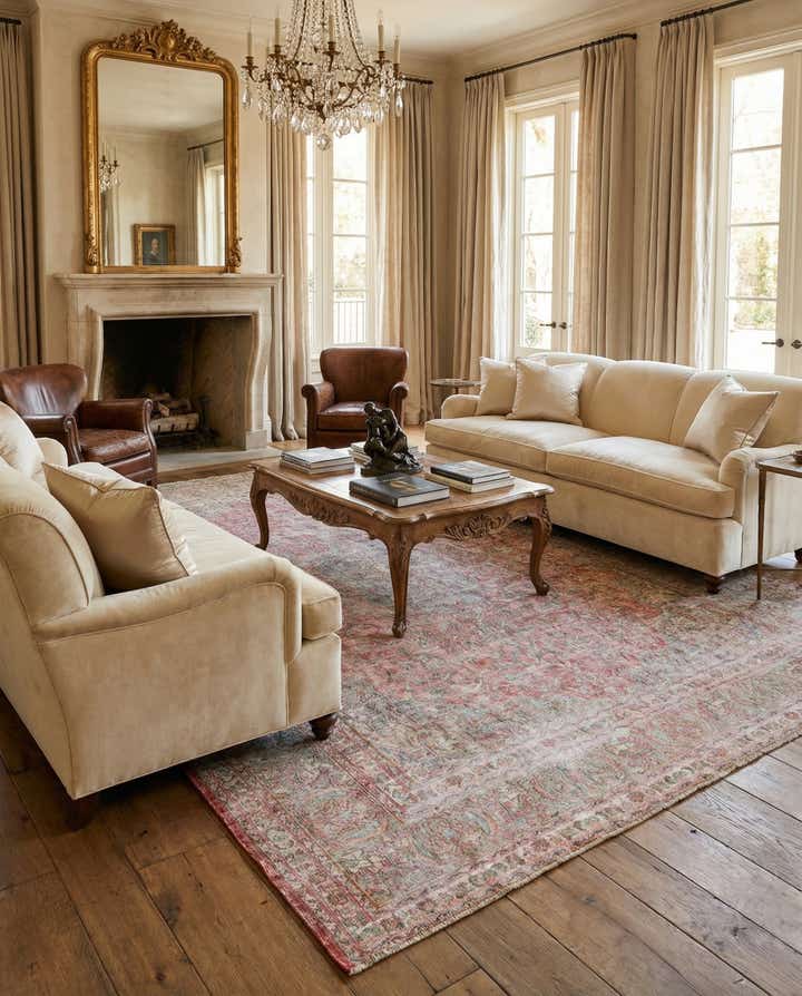 9' 8 x 12' 4 Hand Knotted Ultra Vintage Persian Wool Rug