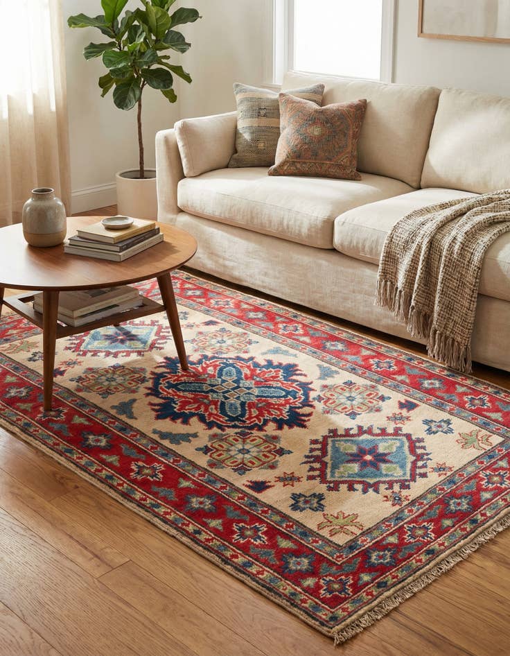 Detail image of 2' 9 x 4' 4  Hand Knotted Kazak Rug