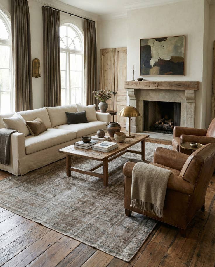 Detail image of 9' 6 x 12' 6 Hand Knotted Ultra Vintage Persian Wool Rug