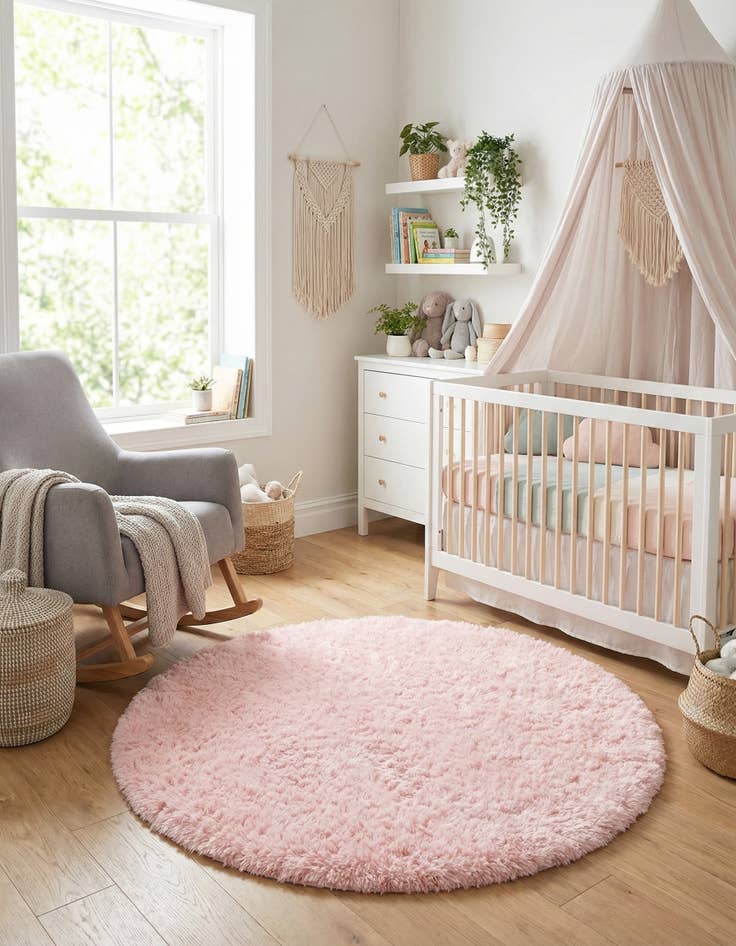 Detail image of 3' 3 x 3' 3 Infinity Shag Round Rug