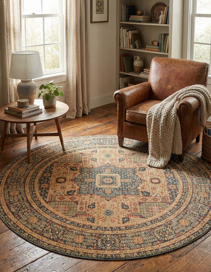 Detail image of  8' x 8' Amina Round Rug