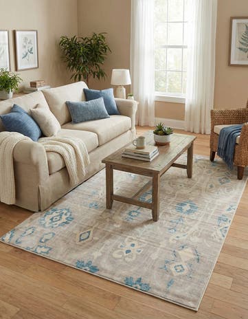 Dark Gray Victoria Rug