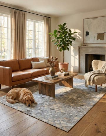 5' x 7' 9 Cowhide Rug