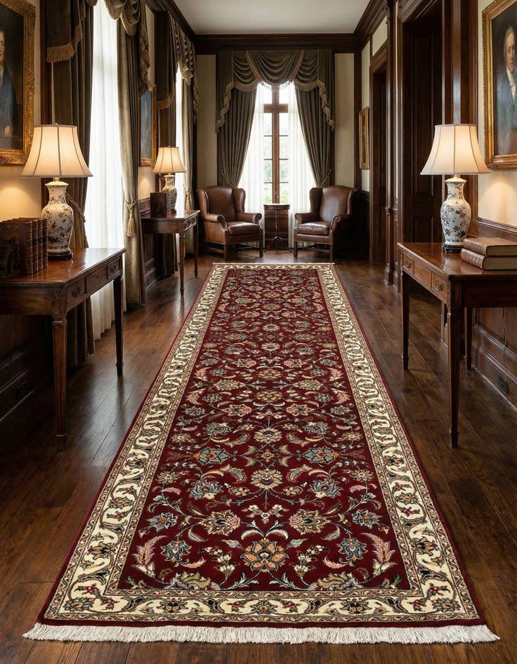 Detail image of 2' 9 x 9' 8 Tabriz Wool Runner Rug