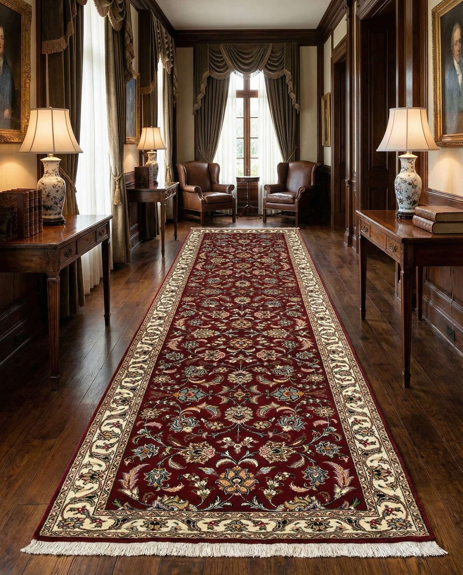 2' 9 x 9' 8 Tabriz Wool Runner Rug
