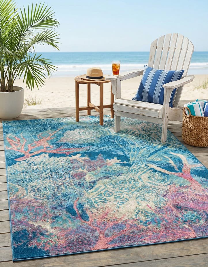 6' x 9' Easy-Clean Coastal Indoor / Outdoo...