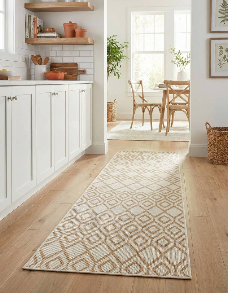 Detail image of 2' x 8' Easy-Clean Jill Zarin Turks and Caicos Indoor / Outdoor Runner Rug