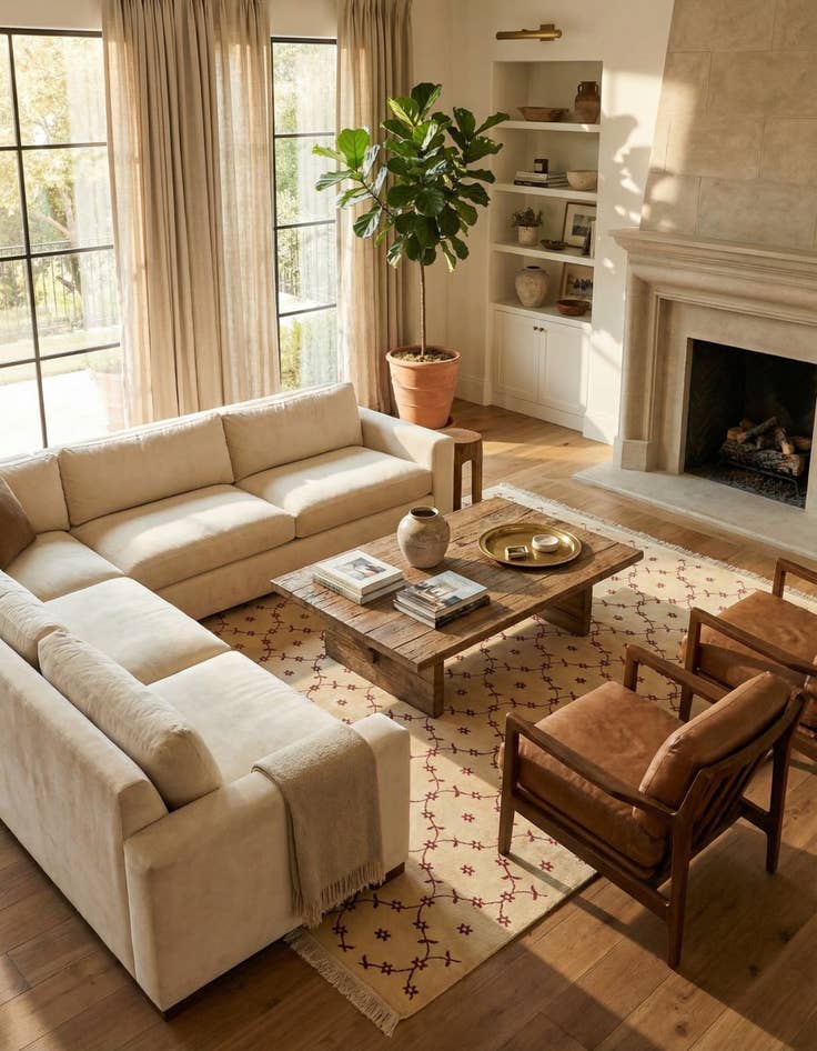 Detail image of 8' 2 x 11' 6  Hand Knotted Darya Wool Rug